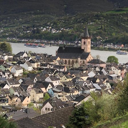 Rheinliebe Bistro Und Pension Lorch am Rhein Eksteriør bilde